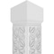Ekena Millwork Craftsman Classic Square Non-Tapered Hampton Fretwork Column w/ Mission Capital & Mission Base CC1210ENHMPMIMI - alternate 4